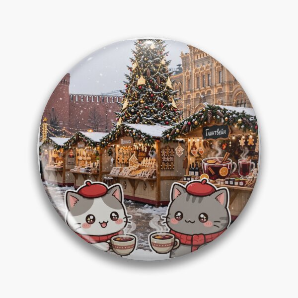 Item preview, Junior and Freda at Moscow Christmas Market Red Square - Winter Cats  designed and sold by MAISON SYLVIE.