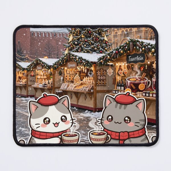 Item preview, Junior and Freda at Moscow Christmas Market Red Square - Winter Cats designed and sold by MAISON SYLVIE.