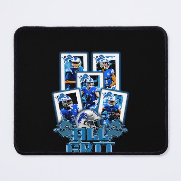 Item preview, Football Players Blue Lions Helmets designed and sold by NettieVon.