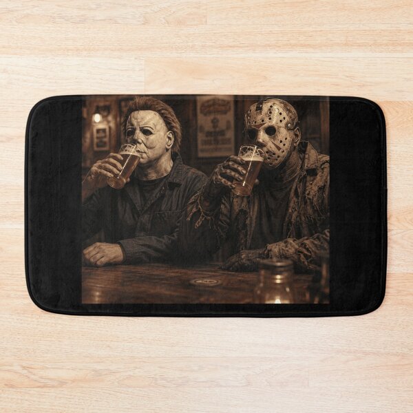 Item preview, Halloween Tshirts Michael Myers Jason Voorhees Drinking Beer Slasher Night designed and sold by Hydlaaksmndriss.