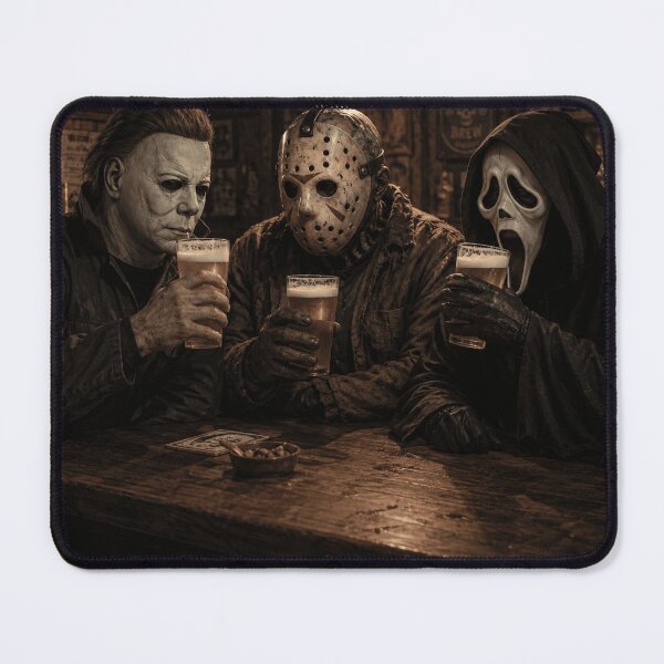 Item preview, Halloween Tshirts Michael Myers Jason Voorhees Ghost Face Chilling With Beers Together designed and sold by Hydlaaksmndriss.