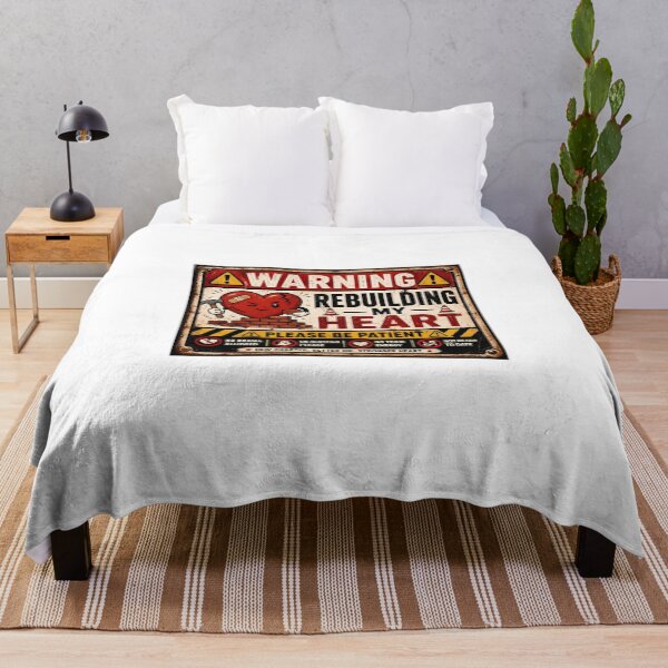 Item preview, Warning Rebuilding My Heart Funny Vintage Sign Self Care designed and sold by Sitred123.