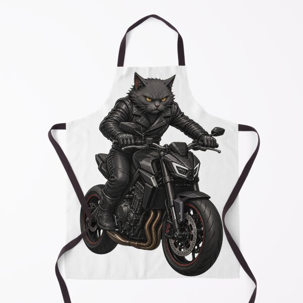 Item preview, Angry Cat Streetfighter Motorcycle Rider designed and sold by TVEX19.