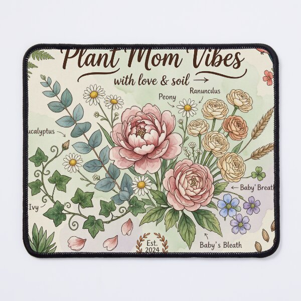 Item preview, Plant Mom Vibes Botanical Watercolor designed and sold by DIUMERI.