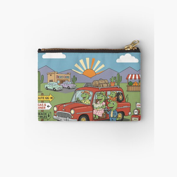 Item preview, Dino Family Road Trip Flat Vector designed and sold by DIUMERI.