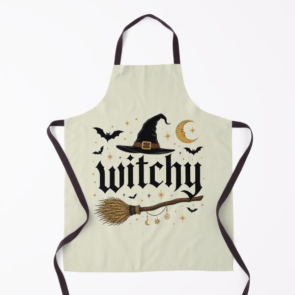 Item preview, Retro Witchy Halloween, Bat and Broomstick Witch, Funny Halloween designed and sold by KodiakMillyy.