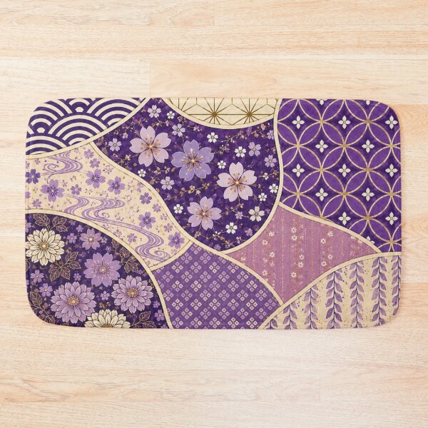 Item preview, Purple Harmony | Japanese Patchwork Pattern designed and sold by lbl-shop.