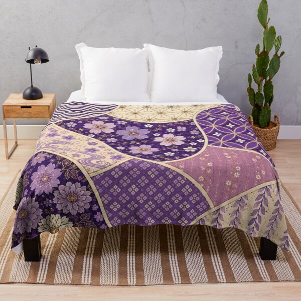 Item preview, Purple Harmony | Japanese Patchwork Pattern designed and sold by lbl-shop.