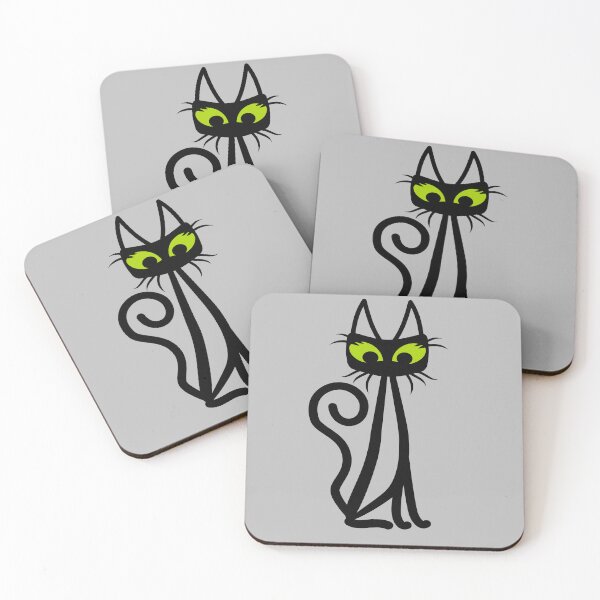 Item preview, Cat with green eyes designed and sold by ReflectedCrafts.