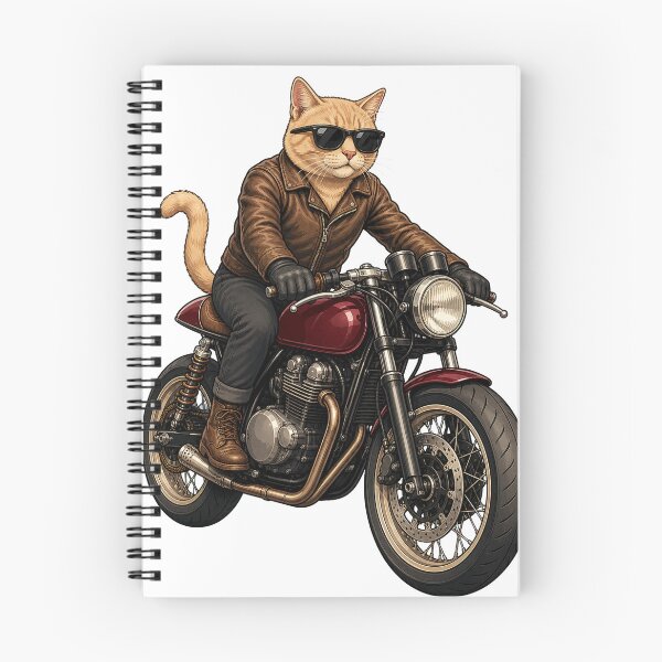 Item preview, Cool Cat Cafe Racer Rider designed and sold by TVEX19.