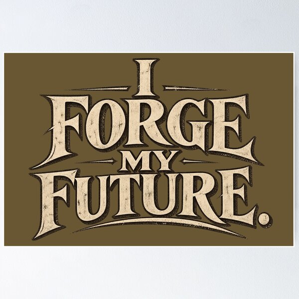 Item preview, I forge my future.(Vintage Version) designed and sold by MaxDreamsArt.