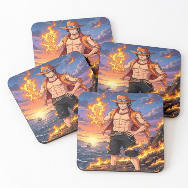 Item preview, One Piece Portgas D. Ace Fire Fist Wallpaper Aesthetic Anime Artwork designed and sold by Matt_Smith.