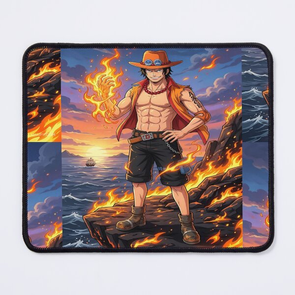 Item preview, One Piece Portgas D. Ace Fire Fist Wallpaper Aesthetic Anime Artwork designed and sold by Matt_Smith.