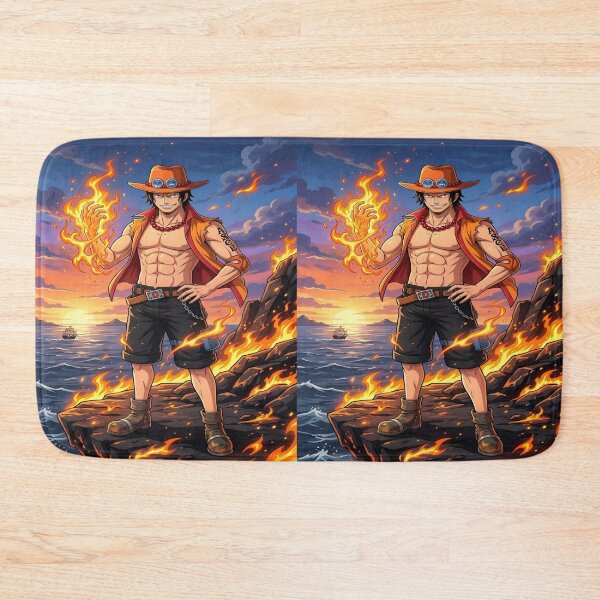 Item preview, One Piece Portgas D. Ace Fire Fist Wallpaper Aesthetic Anime Artwork designed and sold by Matt_Smith.