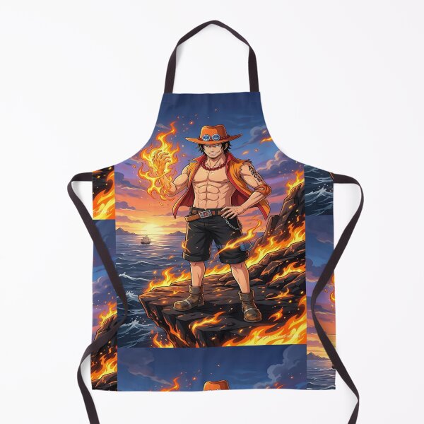Item preview, One Piece Portgas D. Ace Fire Fist Wallpaper Aesthetic Anime Artwork designed and sold by Matt_Smith.