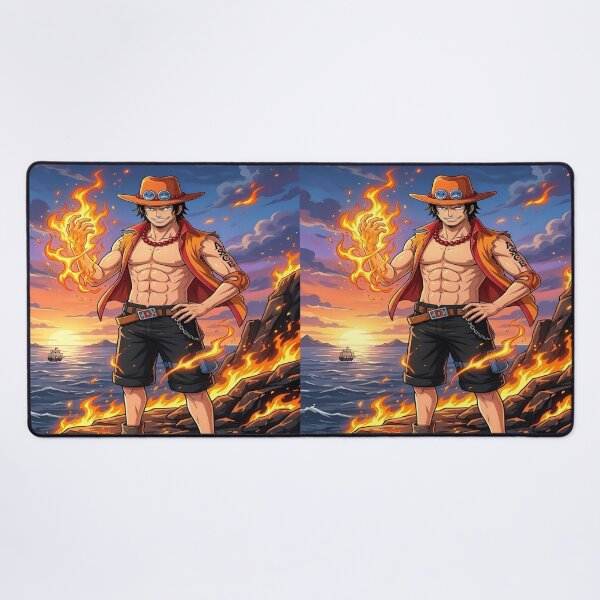 Item preview, One Piece Portgas D. Ace Fire Fist Wallpaper Aesthetic Anime Artwork designed and sold by Matt_Smith.