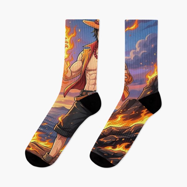 Item preview, One Piece Portgas D. Ace Fire Fist Wallpaper Aesthetic Anime Artwork designed and sold by Matt_Smith.