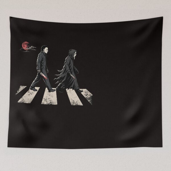Item preview, Halloween Tshirts Michael Myers Ghost Face Slasher Movie Characters Abbey Road designed and sold by Hydlaaksmndriss.