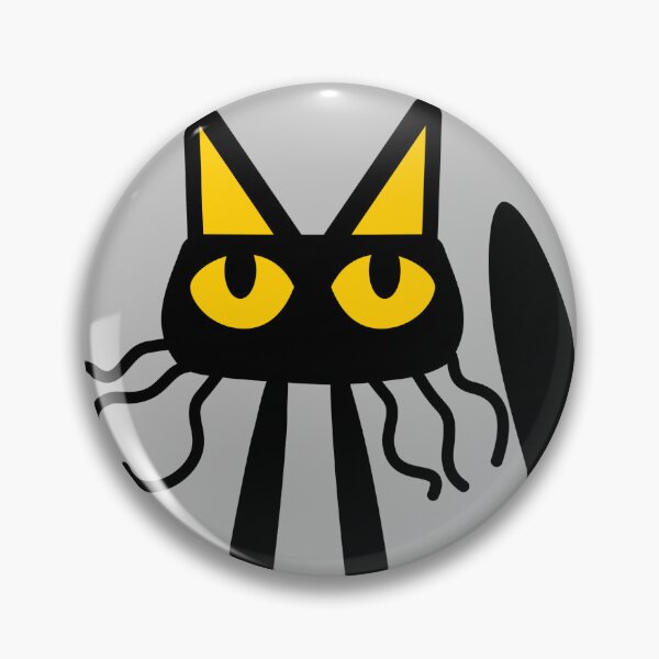 Item preview, Yellow eyes cat designed and sold by ReflectedCrafts.