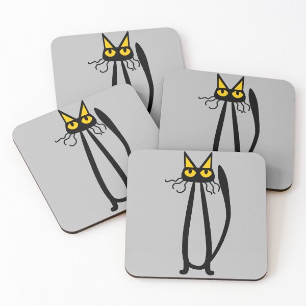 Item preview, Yellow eyes cat designed and sold by ReflectedCrafts.