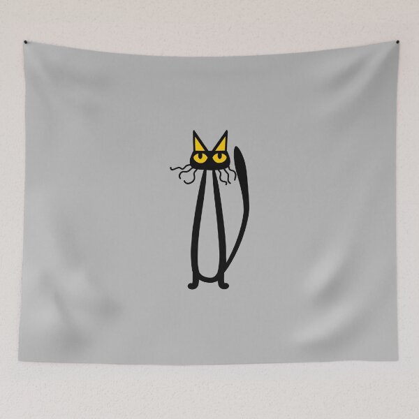 Item preview, Yellow eyes cat designed and sold by ReflectedCrafts.