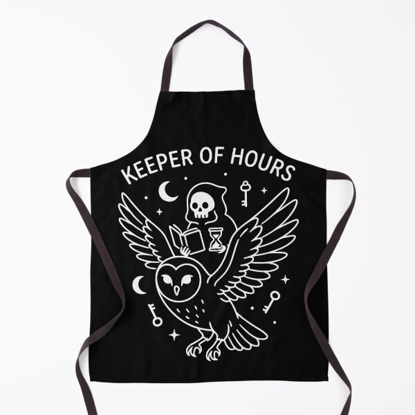 Item preview, Keeper Of Hours Grim Reaper Barn Owl Gothic Celestial designed and sold by Amir Faysal.