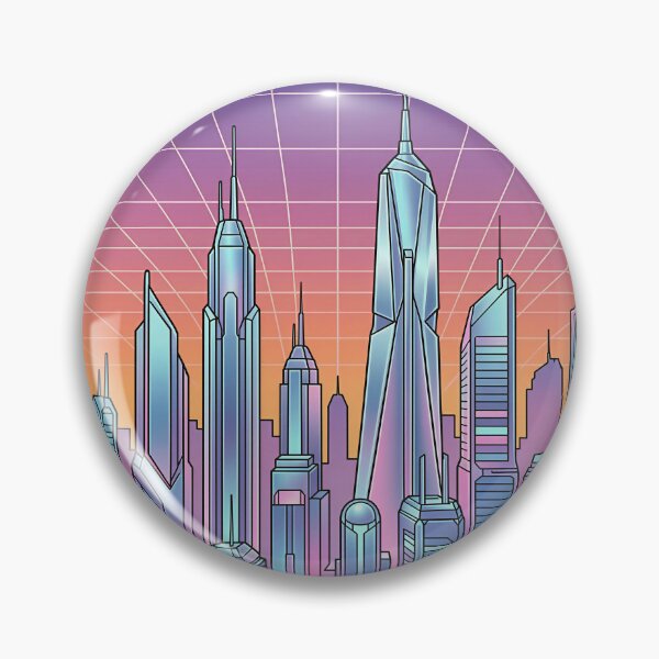 Item preview, Cyberpunk Sunset City Vaporwave designed and sold by DIUMERI.