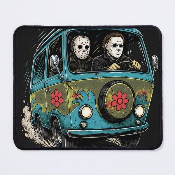 Item preview, Halloween Tshirts Michael Myers Jason Voorhees Cruising Into A Horror Night designed and sold by Hydlaaksmndriss.