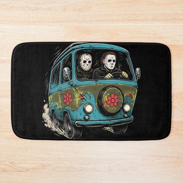 Item preview, Halloween Tshirts Michael Myers Jason Voorhees Cruising Into A Horror Night designed and sold by Hydlaaksmndriss.