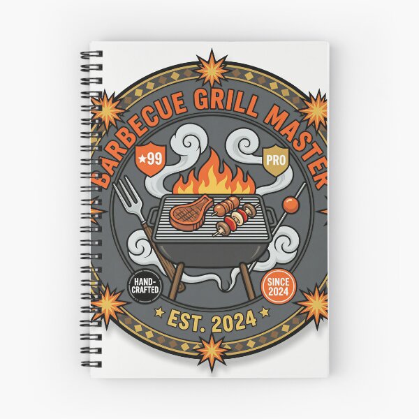 Item preview, Barbecue Grill Master Flat Vector Badge designed and sold by DIUMERI.