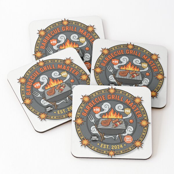Item preview, Barbecue Grill Master Flat Vector Badge designed and sold by DIUMERI.
