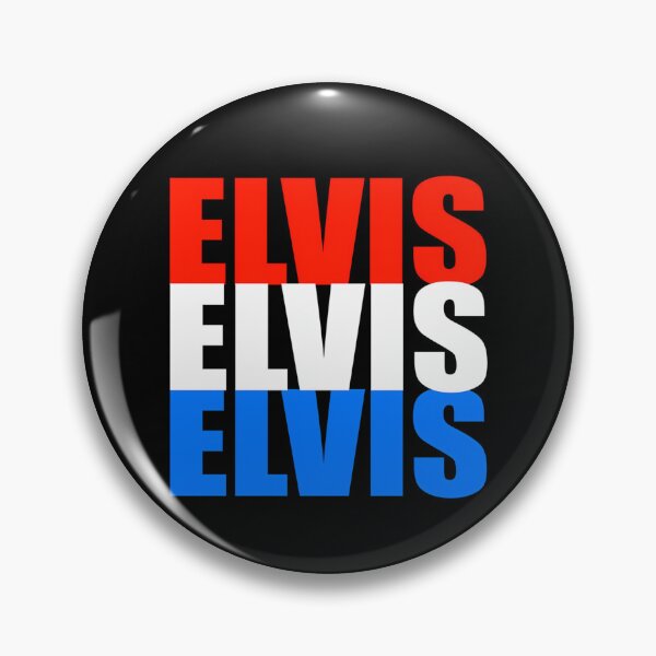 Item preview, Elvis Elvis Elvis Tipografía roja, blanca y azul designed and sold by EdaEichmann.