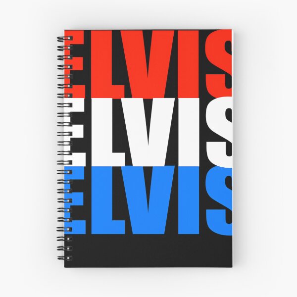 Artikelvorschau, Elvis Elvis Elvis Rot Weiß und Blau Typografie entworfen und verkauft von EdaEichmann.