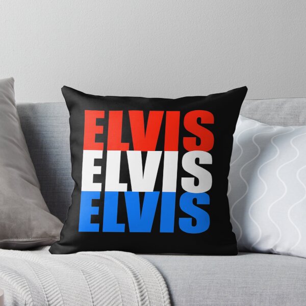 Item preview, Elvis Elvis Elvis Tipografía roja, blanca y azul designed and sold by EdaEichmann.
