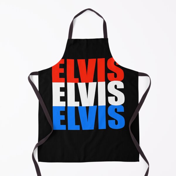Artikelvorschau, Elvis Elvis Elvis Rot Weiß und Blau Typografie entworfen und verkauft von EdaEichmann.