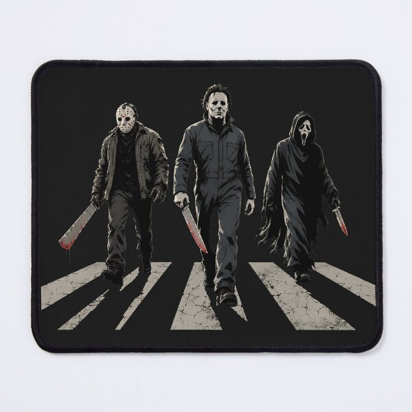 Item preview, Halloween Tshirts Michael Myers Jason Voorhees Ghost Face Horror Icons Abbey Road designed and sold by Hydlaaksmndriss.