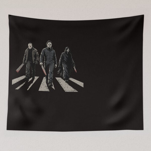 Item preview, Halloween Tshirts Michael Myers Jason Voorhees Ghost Face Horror Icons Abbey Road designed and sold by Hydlaaksmndriss.
