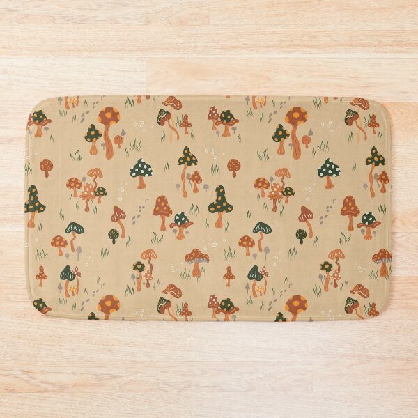 Item preview, Mushroom Meadow Pattern - Dawn Gold designed and sold by Daniel Bevis Design.