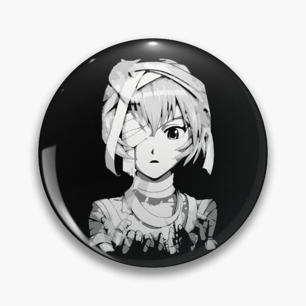 Item preview, Bandaged Anime Girl Portrait In Black And White designed and sold by GerardoJerde.