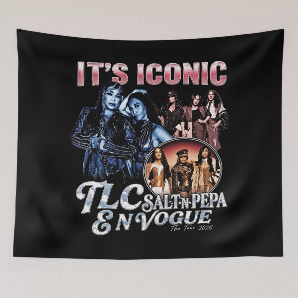 Item preview, Vintage TLC Salt N Pepa En Vogue It's Iconic Tour, 90s Music Girl Band designed and sold by perkmingStudio.