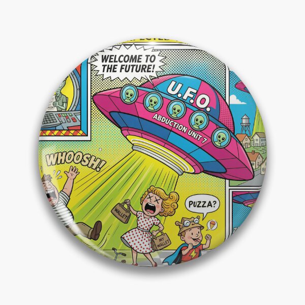 Item preview, UFO Abduction Humor Pop Art Comic designed and sold by DIUMERI.