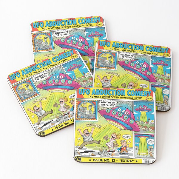 Item preview, UFO Abduction Humor Pop Art Comic designed and sold by DIUMERI.