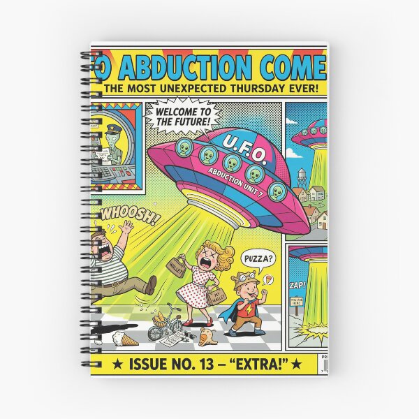 Item preview, UFO Abduction Humor Pop Art Comic designed and sold by DIUMERI.