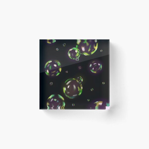 Item preview, Acid Bubbles — Digital Neon Art designed and sold by DoodlesbyEllieE.