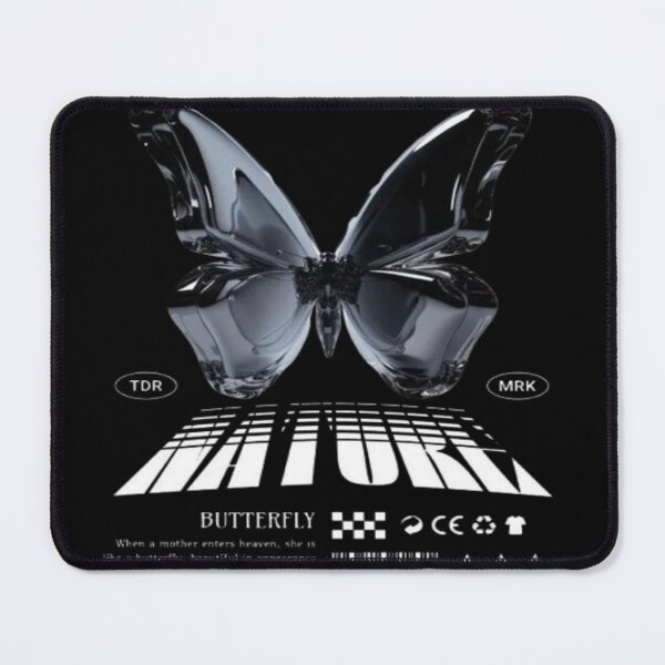 Item preview, Chrome Black Butterfly Streetwear Graphic. designed and sold by BaddieNz.