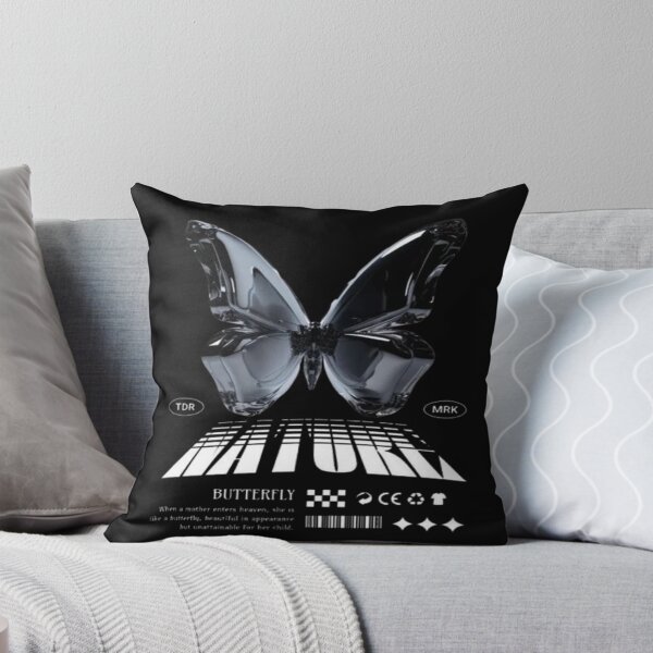 Item preview, Chrome Black Butterfly Streetwear Graphic. designed and sold by BaddieNz.