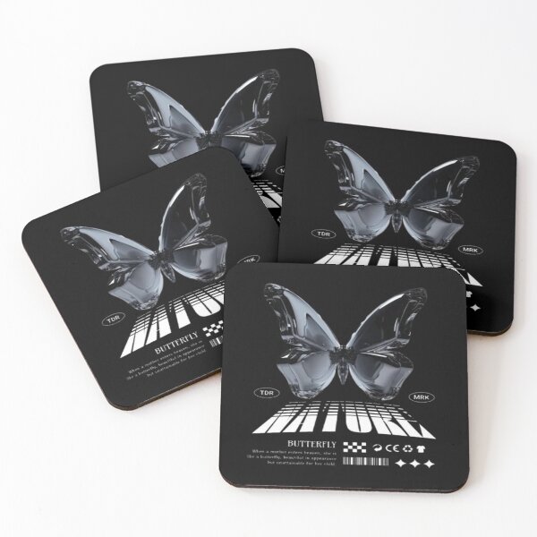 Item preview, Chrome Black Butterfly Streetwear Graphic. designed and sold by BaddieNz.
