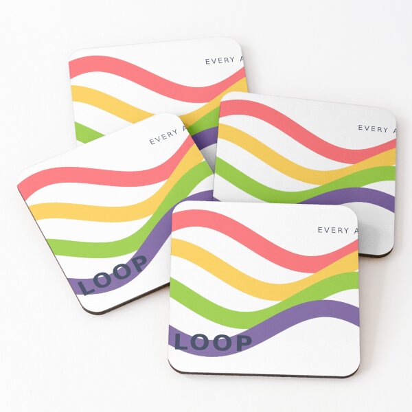 Item preview, Color Loop Wavy Rainbow Abstract Design designed and sold by NiloStudio.