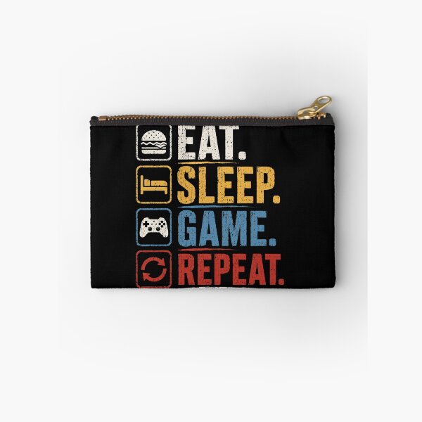 Item preview, Eat Sleep Game Repeat Retro Vintage Gaming designed and sold by axiksa10.