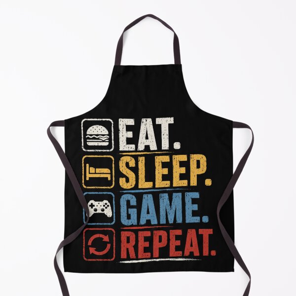 Item preview, Eat Sleep Game Repeat Retro Vintage Gaming designed and sold by axiksa10.